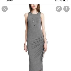Banana Republic gray midi dress
